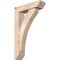 Ekena Millwork Thorton Slat Smooth Bracket w/ Offset Brace, Douglas Fir, 5 1/2"W x 20"D x 32"H BKT0604X20X32THR06SDF - alternate 1